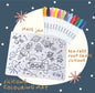 Reusable Colouring Mat + 12pc Markers