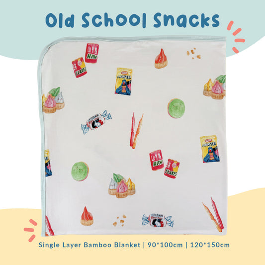 Single Layer Bamboo Blanket (Old School Snacks)