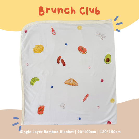 Single Layer Bamboo Blanket (Brunch Club)