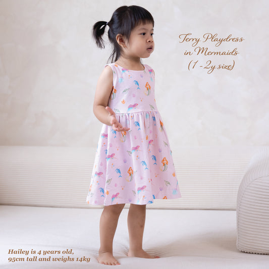 French Terry Dress - Mermaids