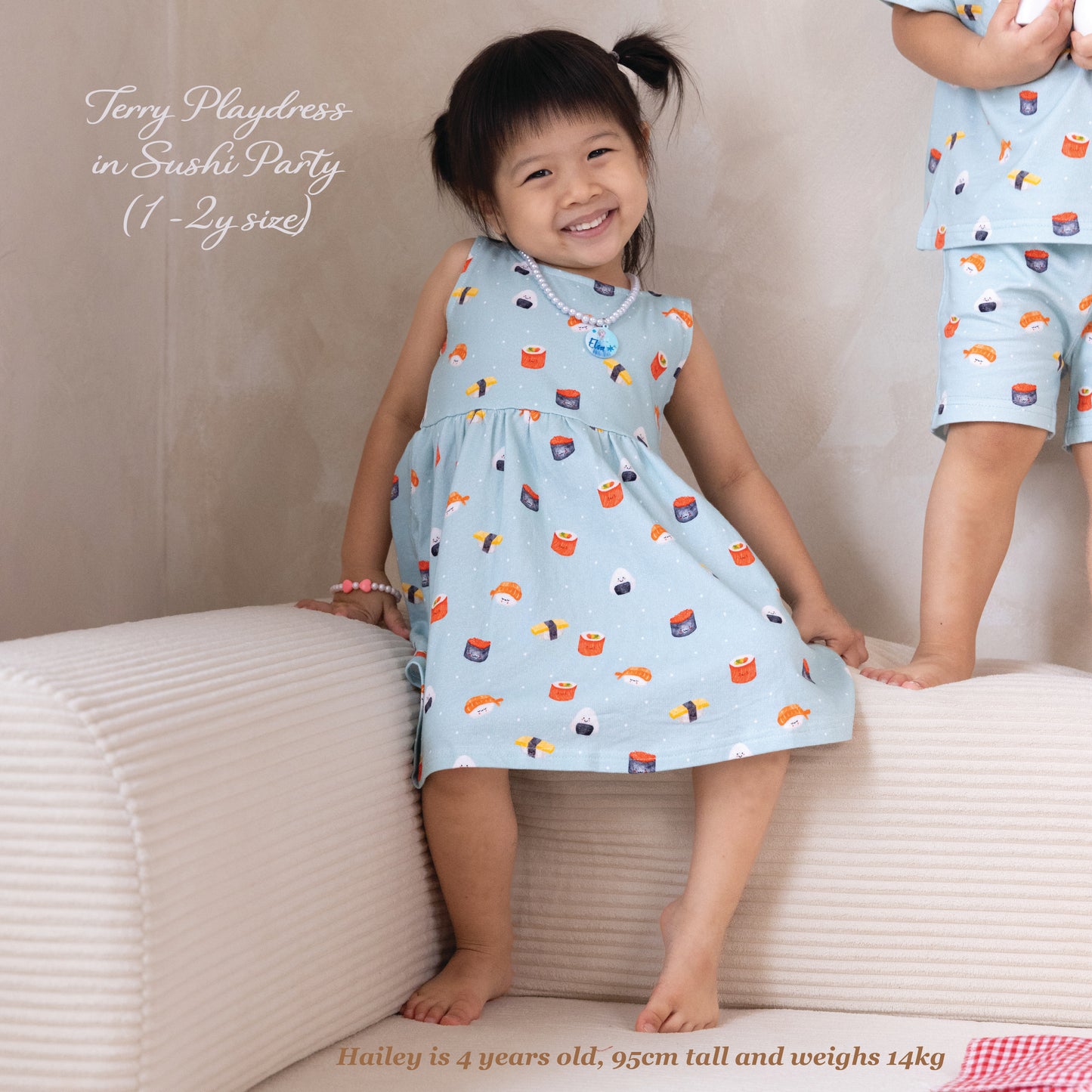 French Terry Dress - Sushi Party