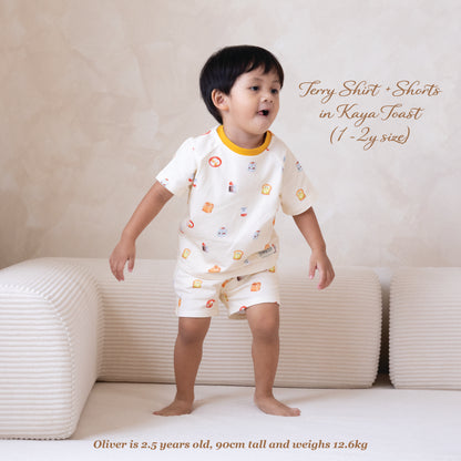 French Terry Shirt & Shorts - Kaya Toast