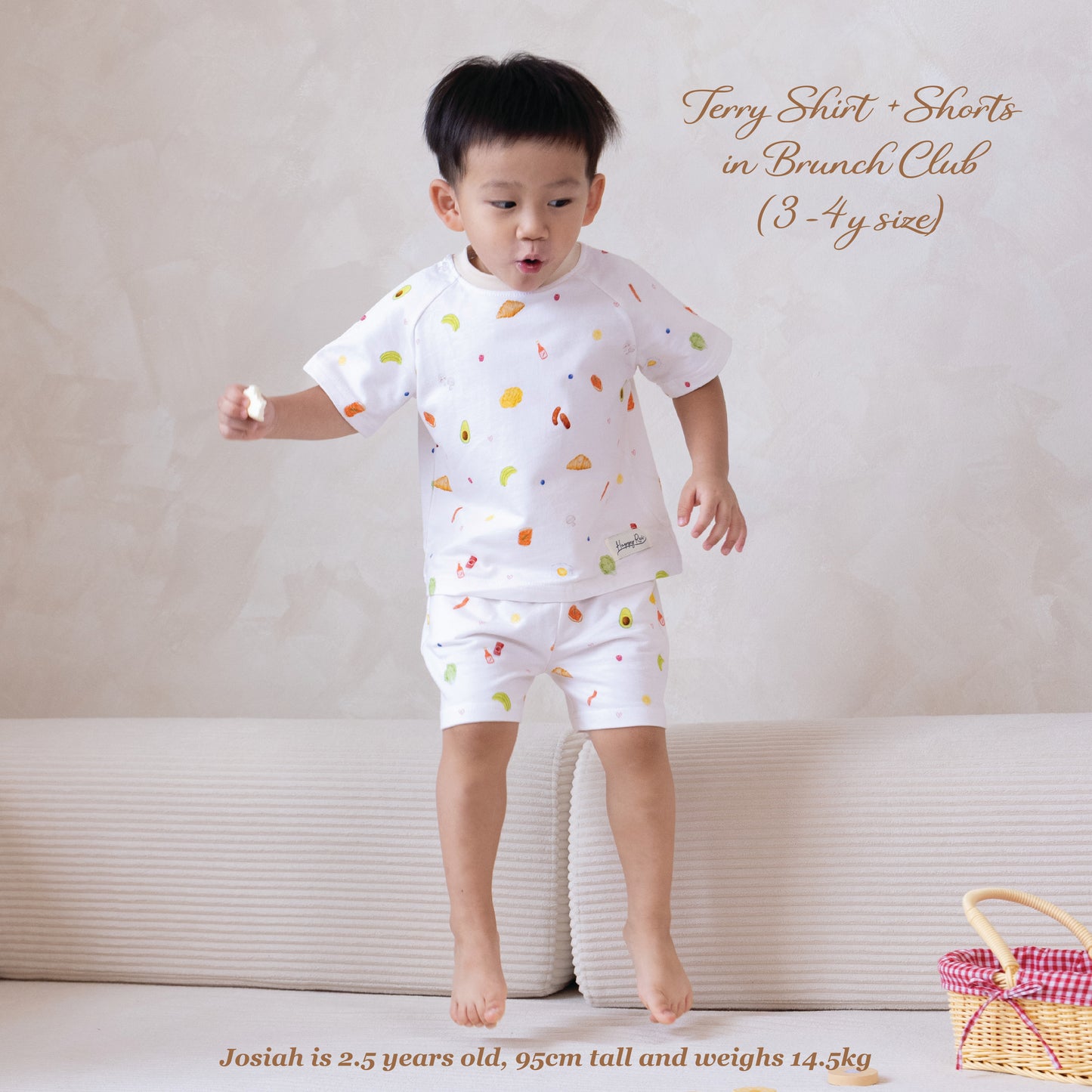French Terry Shirt & Shorts - Brunch Club