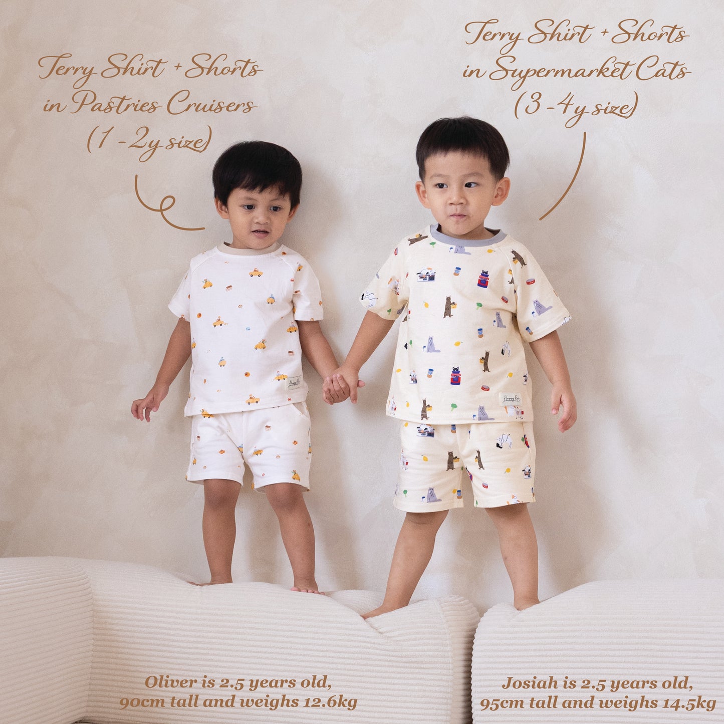 French Terry Shirt & Shorts - Pastries Cruisers