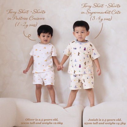 French Terry Shirt & Shorts - Pastries Cruisers