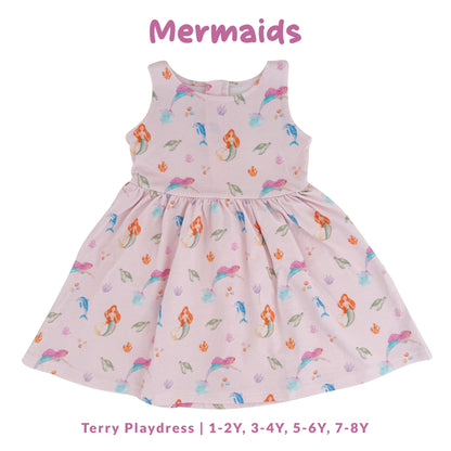 French Terry Dress - Mermaids