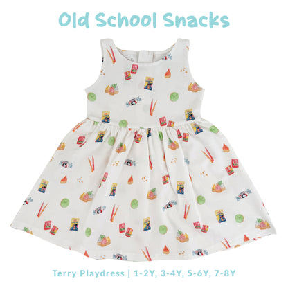 French Terry Dress - Old School Snacks