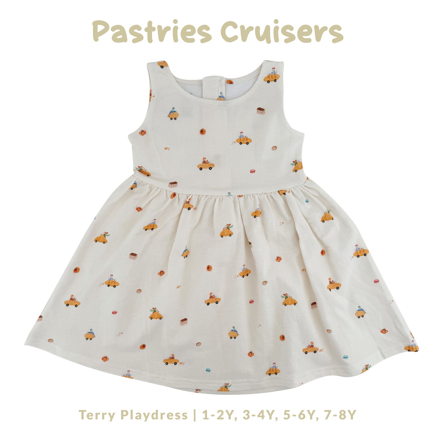French Terry Dress - Pastries Cruisers