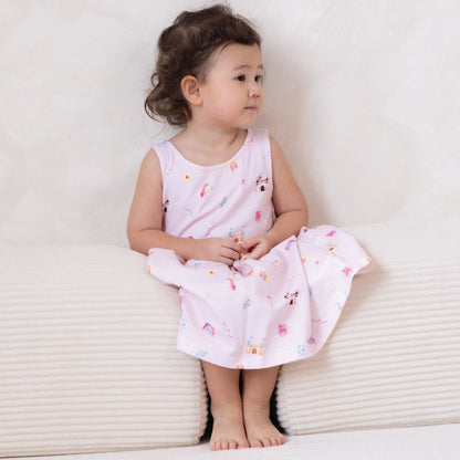 French Terry Dress - Unicorn