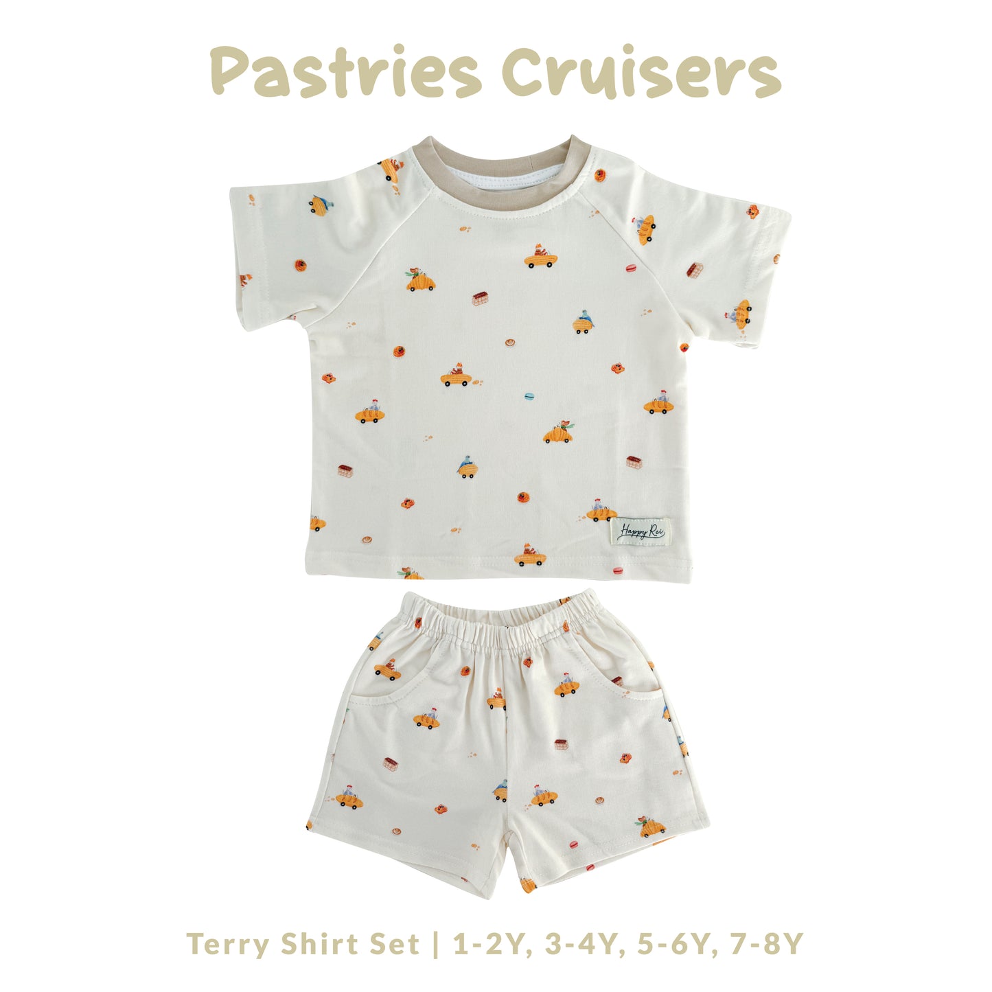 French Terry Shirt & Shorts - Pastries Cruisers