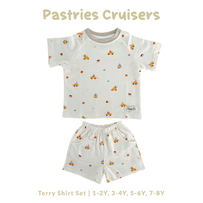 French Terry Shirt & Shorts - Pastries Cruisers