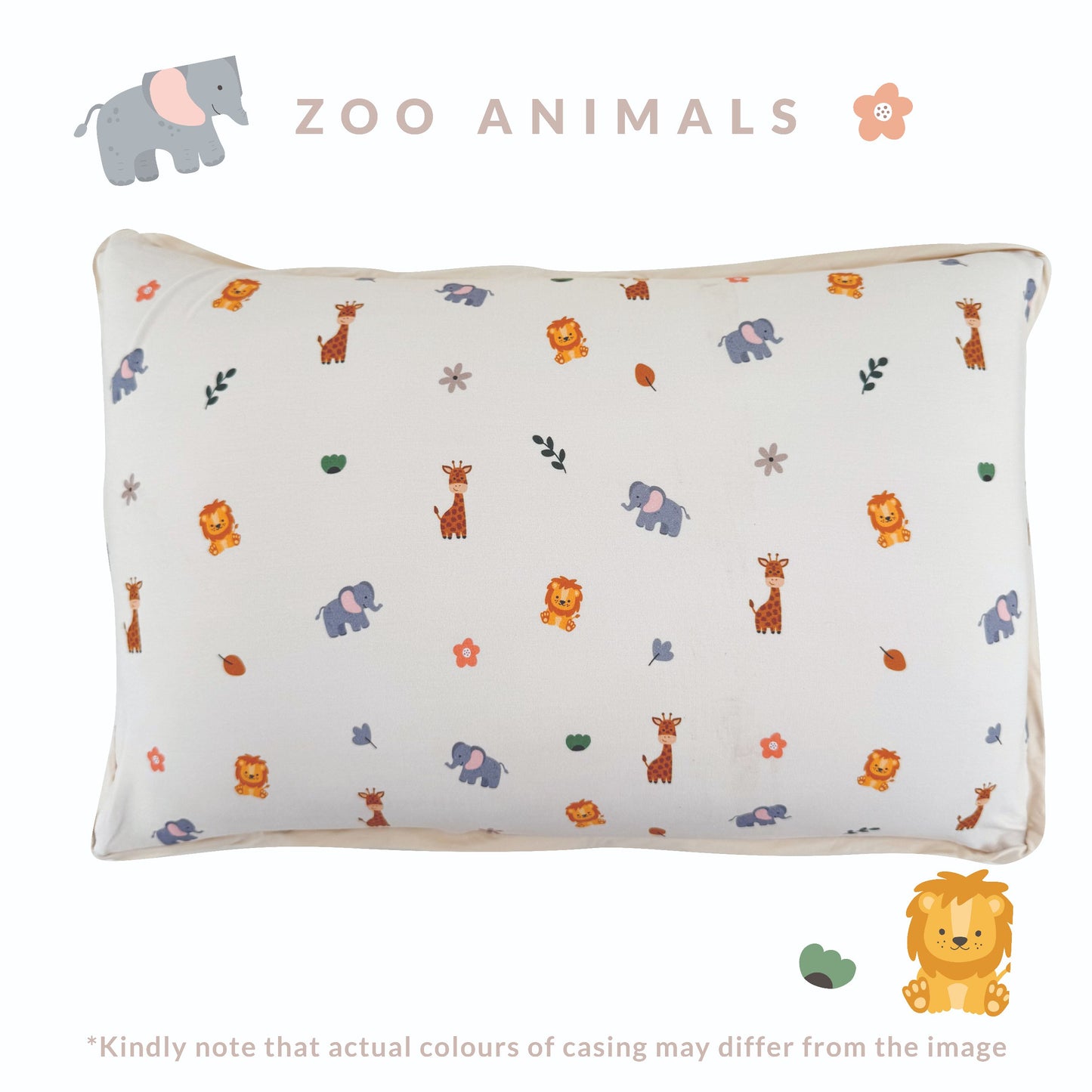Toddler Head Pillow (Zoo Animals)