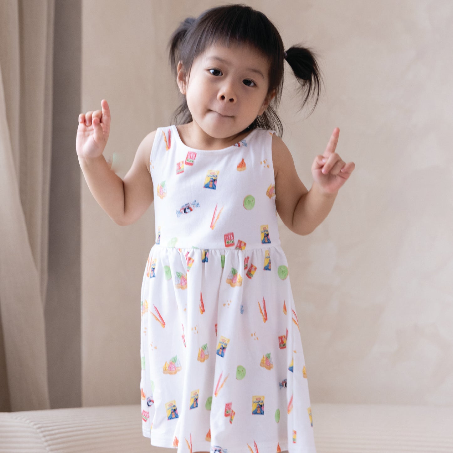 French Terry Dress - Old School Snacks