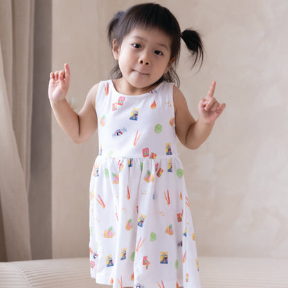 French Terry Dress - Old School Snacks